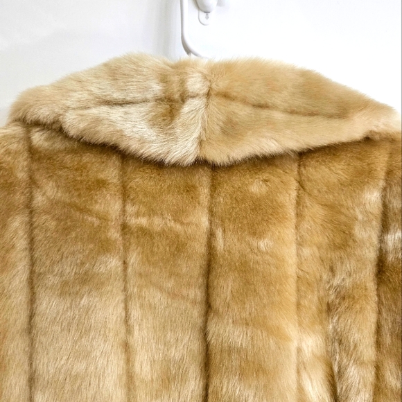 Dennis By Dennis Basso women's Golden Tan Elegant Faux Fur Lined  Coat Jacket 1X - Picture 3 of 11